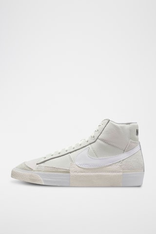Hoge Leren Sneakers - Ecru - Nike