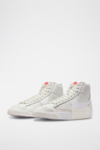 Hoge Leren Sneakers - Ecru - Nike