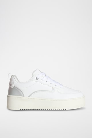 Leren Platform Sneakers - Wit - Napapijri