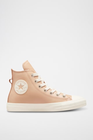 Hoge Leren Sneakers - Beige - Converse