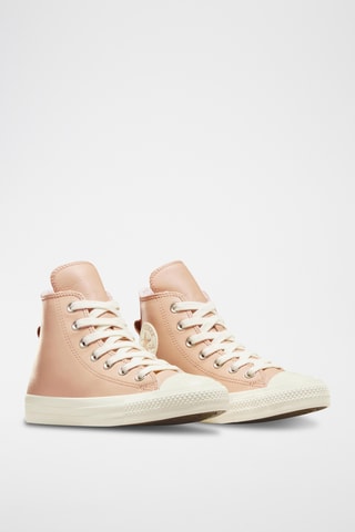 Hoge Leren Sneakers - Beige - Converse