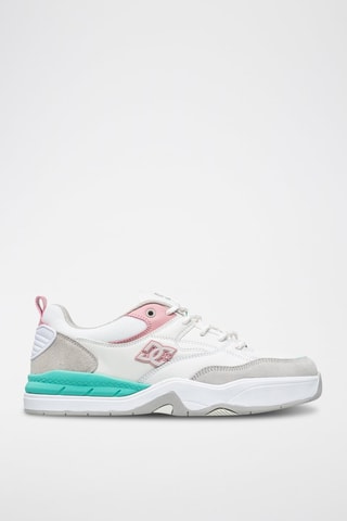 Leren Sneakers - Groen en Wit