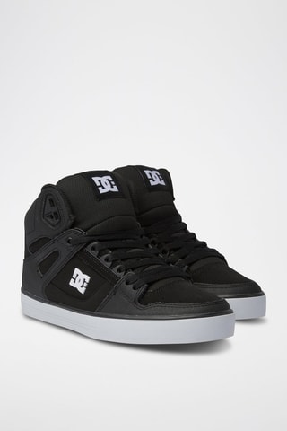 Hoge Leren Sneakers - Zwart