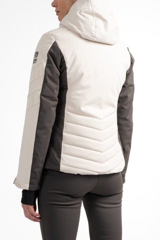 Gewatteerde Ski-jas met Capuchon Karli - Lichtbeige