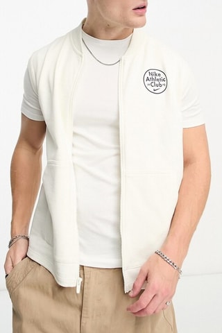Wollen Vest Nike Trend - Ecru