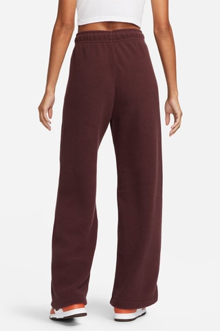 Fleece Broek Hoge Taille Wide Legs Nike Sportswear Plush+ Rood