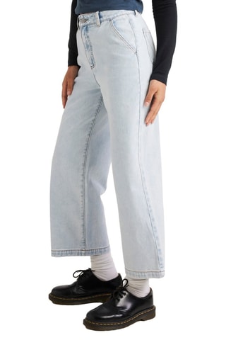 7/8 Jeans Hoge Taille - Blauw