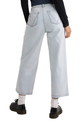 7/8 Jeans Hoge Taille - Blauw