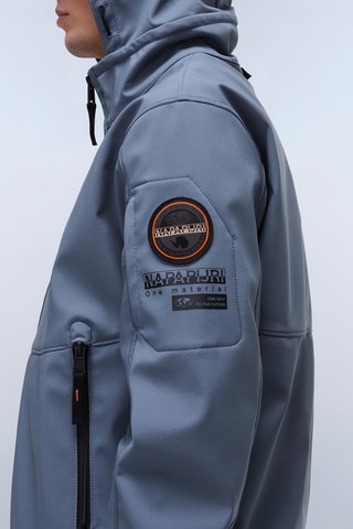 Jasje met Capuchon A Melville - Kobaltblauw en Zwart