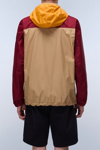 Windjack met Capuchon Rainforest - Bordeauxrood