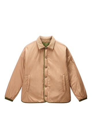 Dubbelzijdig Jasje A Secret - Beige en Olijfgroen