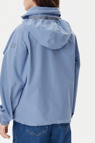 Windjack met Capuchon Rainforest - Kobaltblauw