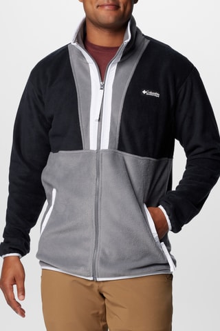 Fleece Jasje Backbowl™ - Zwart en Lichtgrijs