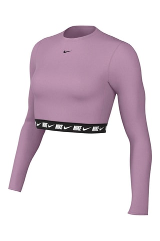 Crop Top Nike Swoosh - Lichtpaars