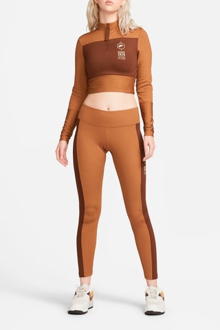 Crop Top Sportswear Camel