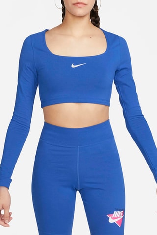 Crop top Dance long - Koningsblauw