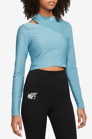 Crop Top - Lichtblauw - Nike