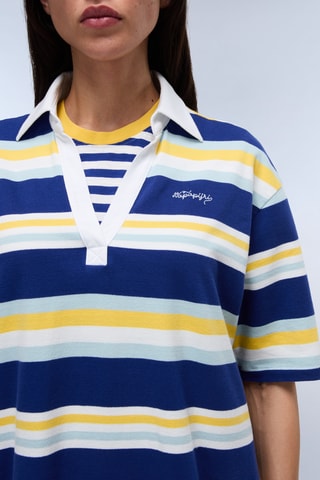 Polo Ete - Marineblauw en Geel