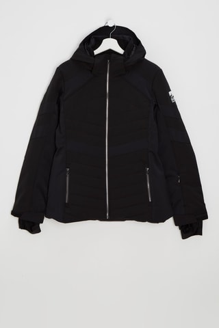 Gewatteerde Ski-jas met Capuchon Karli - Zwart