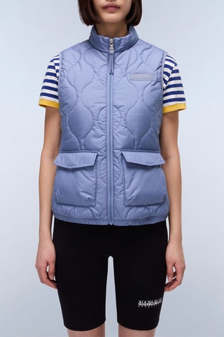 Mouwloze Gewatteerde Jas A Belle - Hemelsblauw