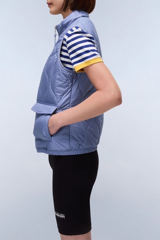 Mouwloze Gewatteerde Jas A Belle - Hemelsblauw