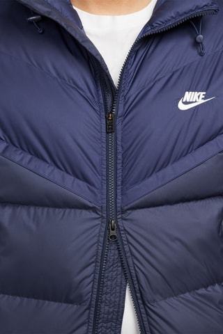 Gewatteerde Jas met Capuchon Nike Windrunner PrimaLoft - Marineblauw
