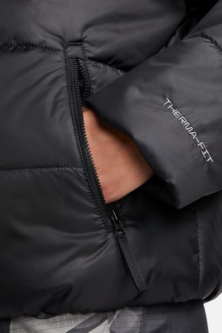 Gewatteerde Jas met Capuchon Nike Sportswear Therma-FIT Repel- Zwart