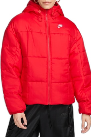 Gewatteerde Jas met Capuchon - Rood- Nike