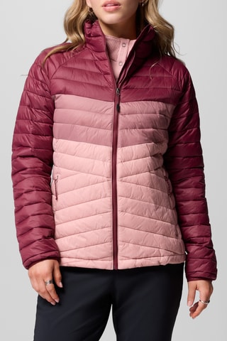 Gewatteerde Jas Powder Pass™ - Rood en Oudroze