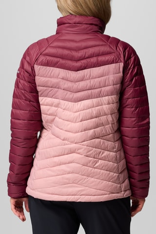 Gewatteerde Jas Powder Pass™ - Rood en Oudroze