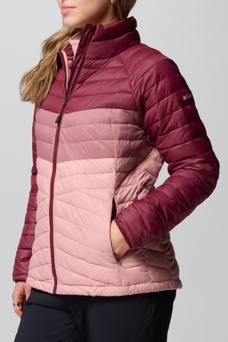 Gewatteerde Jas Powder Pass™ - Rood en Oudroze