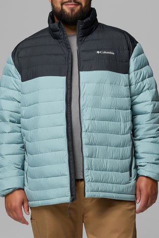 Gewatteerde Jas met Capuchon Powder Lite™ - Hemelsblauw en Zwart
