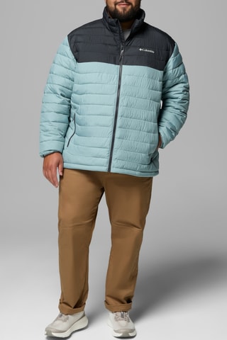 Gewatteerde Jas met Capuchon Powder Lite™ - Hemelsblauw en Zwart