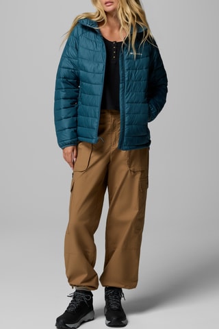 Gewatteerde Jas met Capuchon Powder Lite™ II - Pauwblauw