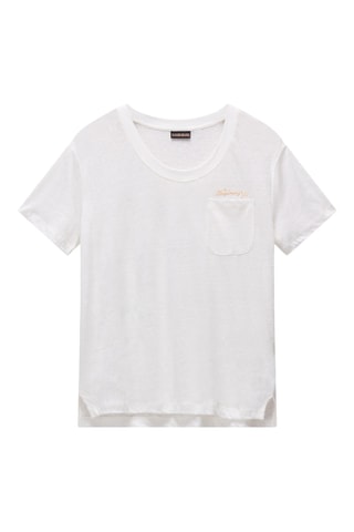 Linnen T-shirt S Ete - Wit