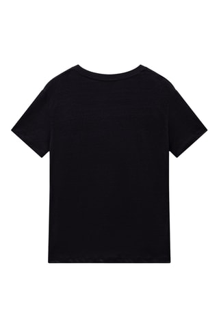 Linnen T-shirt S Ete - Zwart