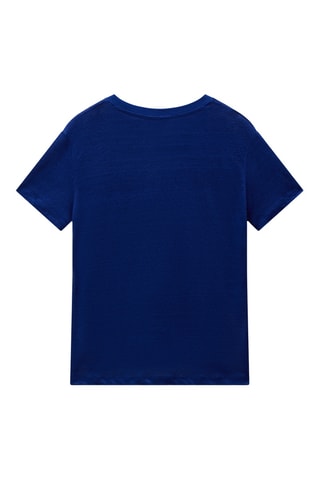 Linnen T-shirt S Ete - Koningsblauw