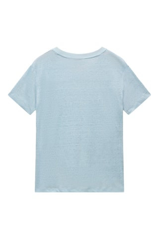 Linnen T-shirt S Ete - Lichtblauw