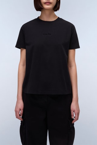 T-shirt S Azure - Zwart