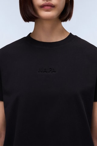 T-shirt S Azure - Zwart