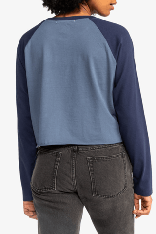 Biologisch Katoenen T-shirt - Blauw - Quicksilver