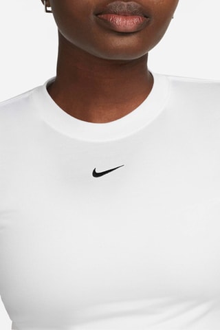 T-shirt cropped - Wit - Nike