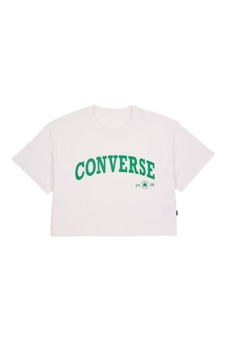 T-shirt cropped - Wit - Converse