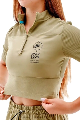 T-shirt cropped - Kaki - Nike