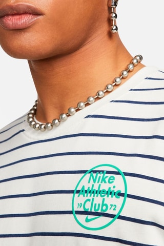 T-shirt Sportswear trend Wit en Marineblauw