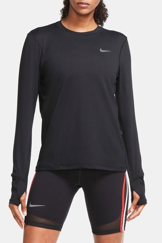 Runningshirt Nike Element Dri-FIT - Zwart