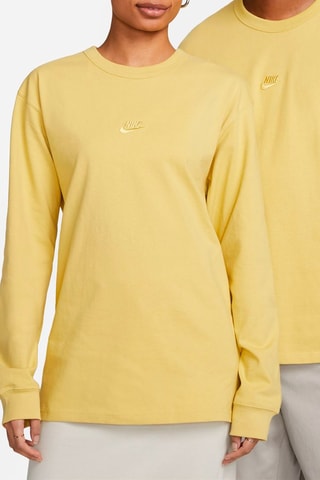 Biologisch Katoenen T-shirt Sportswear Premium Essentials - Mosterdgeel