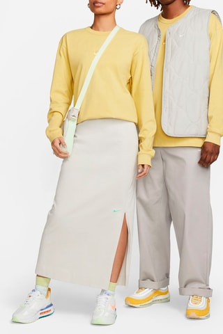 Biologisch Katoenen T-shirt Sportswear Premium Essentials - Mosterdgeel