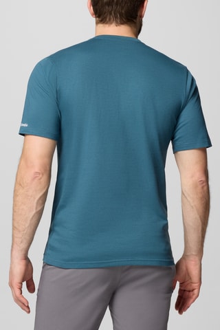 Biologisch Katoenen T-shirt CSC Basic Logo™ - Pauwblauw