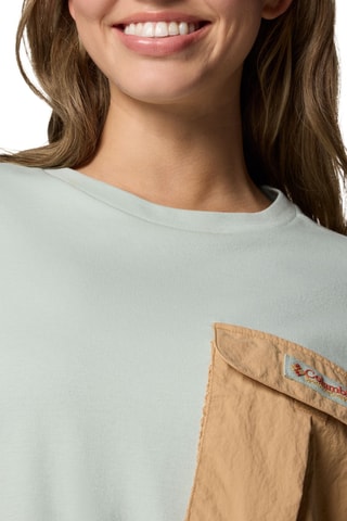 T-shirt Cove Beach™ - Lichtgroen en Beige